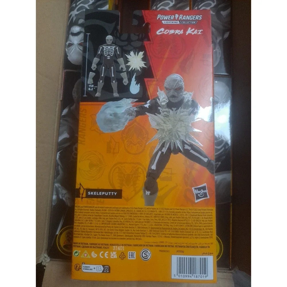 NIB 2022 Hasbro Power Rangers Lightning Collection Cobra Kai Skeleputty‎
